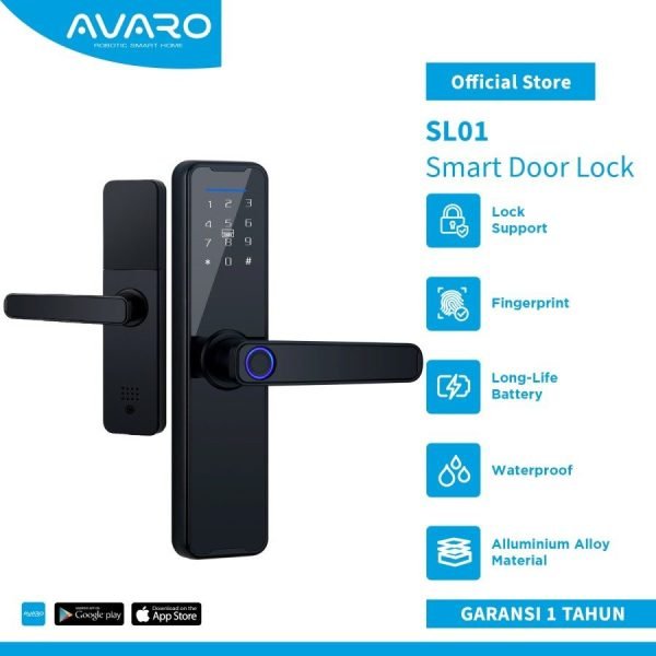 AVARO SL01 Smart Door Lock Kunci Pintu Digital Smart Lock
