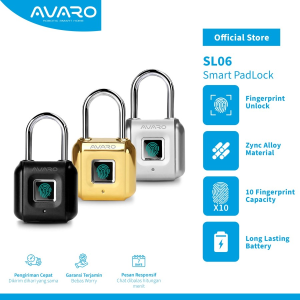 AVARO Smart Padlock Gembok Fingerprint SL06