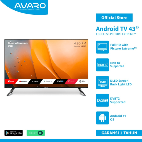 AVARO 43 inch Smart LED TV FHD - Android 11
